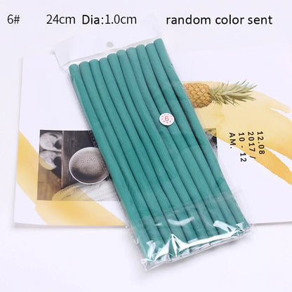 10 Pcs/Set Hair Curler Flexblei Hair Curing Rod Magic Air Hair Roller Curling Sticks Soft Foam Twist Rods Hairs DIY Styling Tool