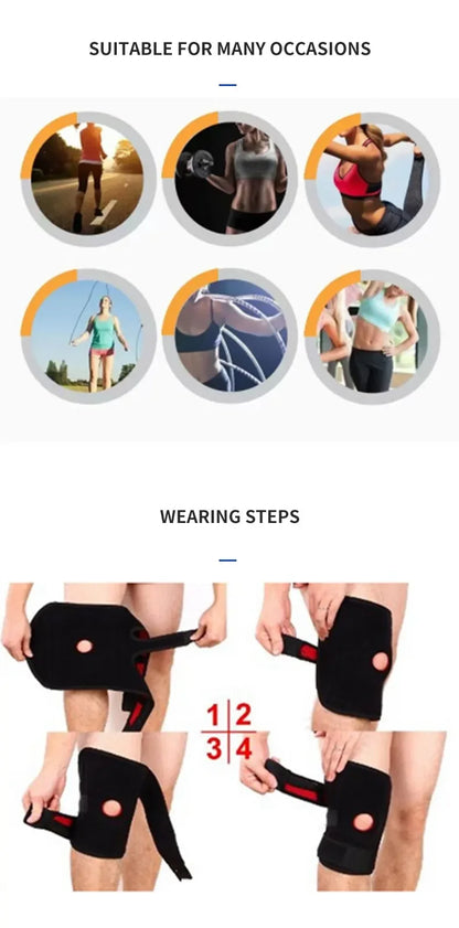 Knee brace without side stabilizer breathable adjustable knee support for exercise training and knee pain