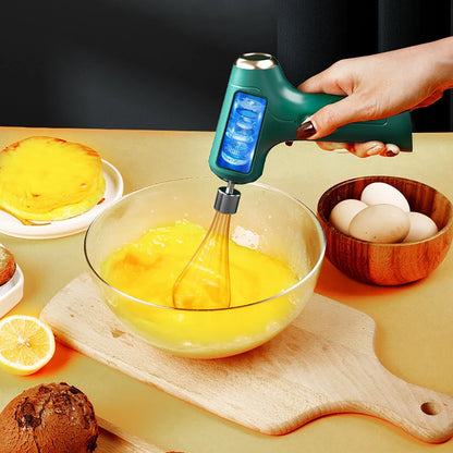 Electric Food Mixer Dough Blender Egg Beater USB Wireless Hand Blender Spiral Whisk Cream Mixer For Kitchen Cooking Tools