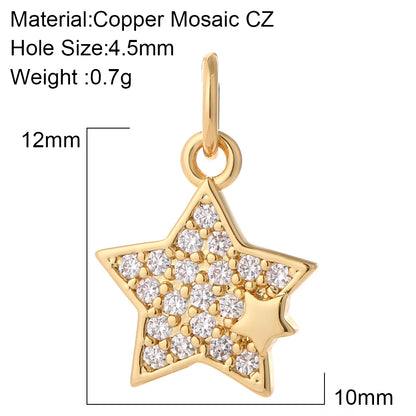 Cute Star Pendant Jewelry Production Supplies Bohemian Earrings Bracelet Necklace Keychain Accessories Resin Charm