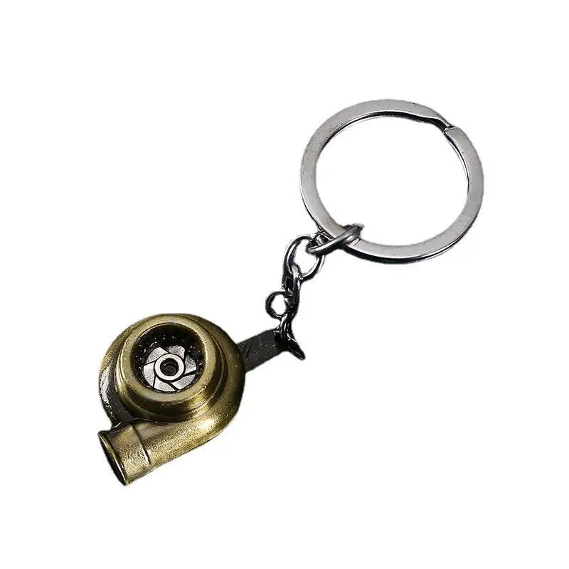 Car Part pendant Mini Turbine Shape Worm Auto Part Car Turbo Keychain