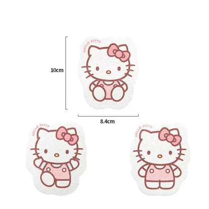 Sanrio Hello Kitty Sponge Dishwashing Brush Anime Character Creative Sponge Kitchen Cleaning Supplies Soft Cleaning Sponges
