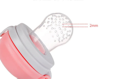 Baby Food Feeding Spoon Juice Extractor Pacifier cup Molars Baby feeding bottle Silicone Gum Fruit Vegetable Bite Eat Auxiliary