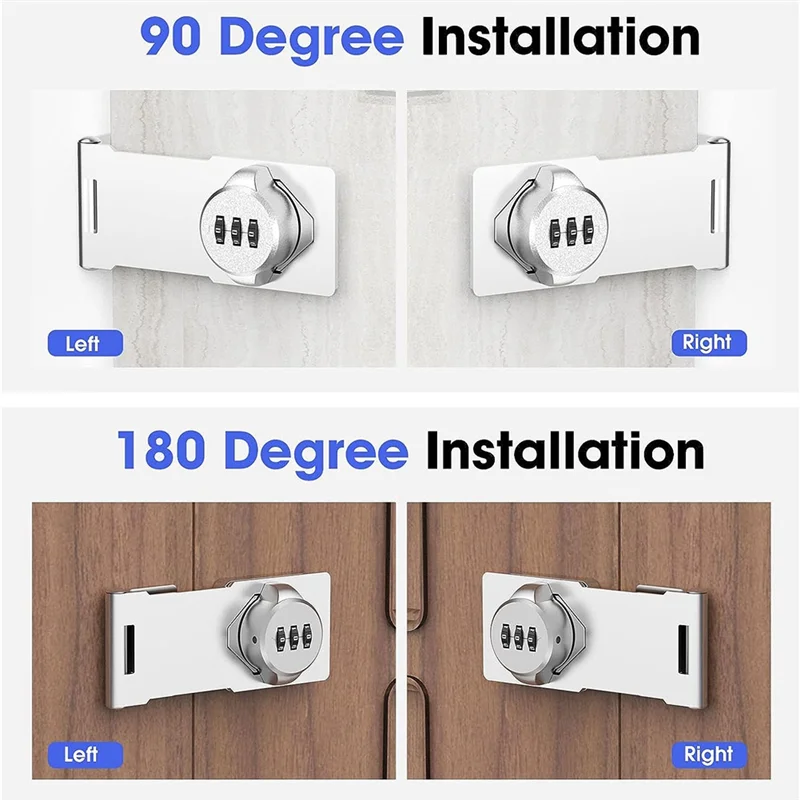 Daily Sale Keyless Cabinet Combination Latch,Cabinet Password Locks For Cabinet,Mailbox,Office File Cabinet Lock Silver Easy To