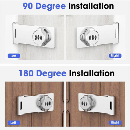 Daily Sale Keyless Cabinet Combination Latch,Cabinet Password Locks For Cabinet,Mailbox,Office File Cabinet Lock Silver Easy To