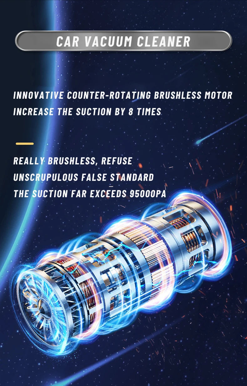 Car Vacuum Cleaner Auto Robot Wireless Cleaning Machine Automotive Car Accessories Home Appliance Tools  Strong Suction Cleaners