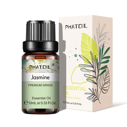 PHATOIL Natural Plant Essential Oil 10ml Eucalyptus Rose Lemon Bergamot Vanilla Peppermint 1PCS Aroma Essential Oil For Diffuser