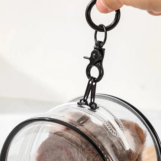 Labubu Protect Case 15cm Labubu Sitting Party Cotton Doll Shoulder Pain Bag PVC Storage Bag Labubu Walk Bag Dustproof