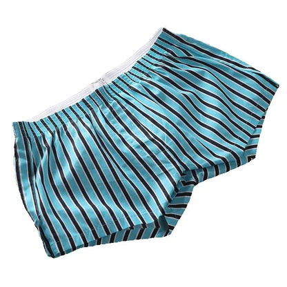 Seobean Men's 100% Cotton Shorts for Home Use Comfortable Breathable Loose Fit Solid Color