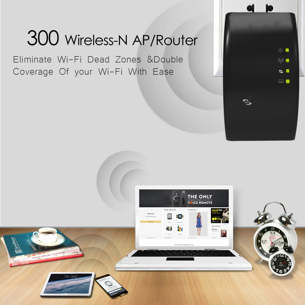 Wireless Signal Booster Wifi Extender Small Network Repeater Ap Broadband Home Router Signal Amplification Extension