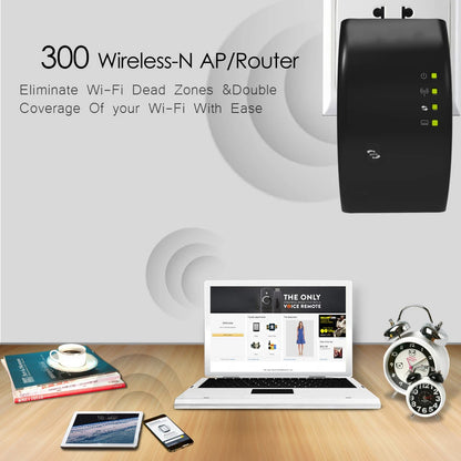 Wireless Signal Booster Wifi Extender Small Network Repeater Ap Broadband Home Router Signal Amplification Extension