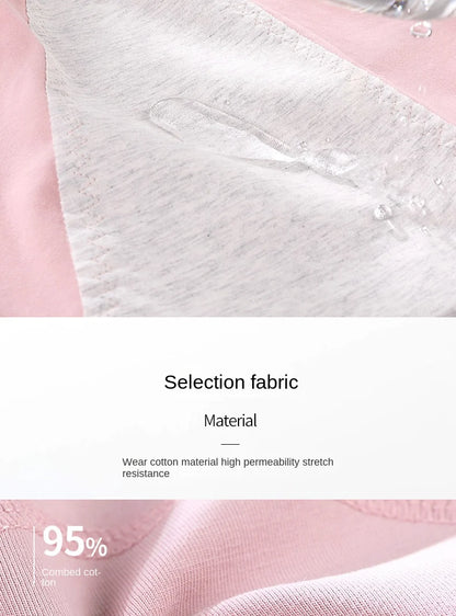 3PCS/set Women's menstrual briefs large flow postpartum water absorption leakproof briefs women's pure cotton menstrual briefs