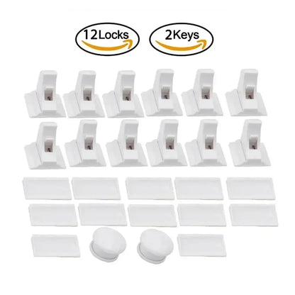 Child Safety Lock with Magnetic Keep Your Kids Safe Children's Lock Ideal Drawer Cabinet Door Safety for Toddler Baby Protection