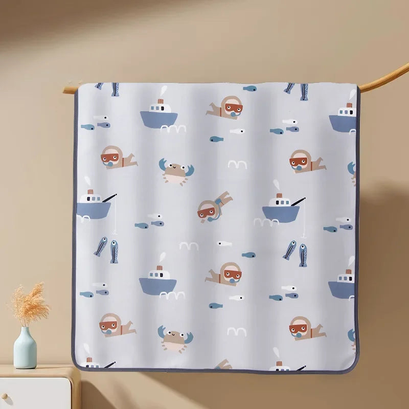 Waterproof Baby Diaper Changing Mat 50*70CM Cute Cartoon Bed Protector Diaper Bedding Urine Pads Care Pad for Adult Baby