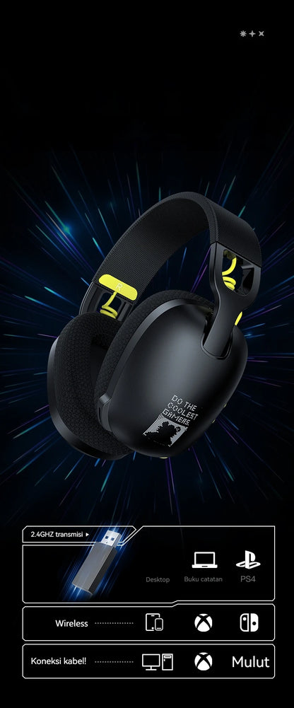 ONIKUMA 2024 New Three-mode Headset Gaming Headset Wireless Gaming Headset Player Headset Stereo Headset Ultra-long Battery Life