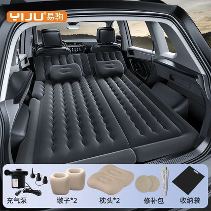 Airbed Household Outdoor Single Double Air Bed Thickened Folding Inflatable Convenient Mattress Sleep Rest for Car SUV Travel