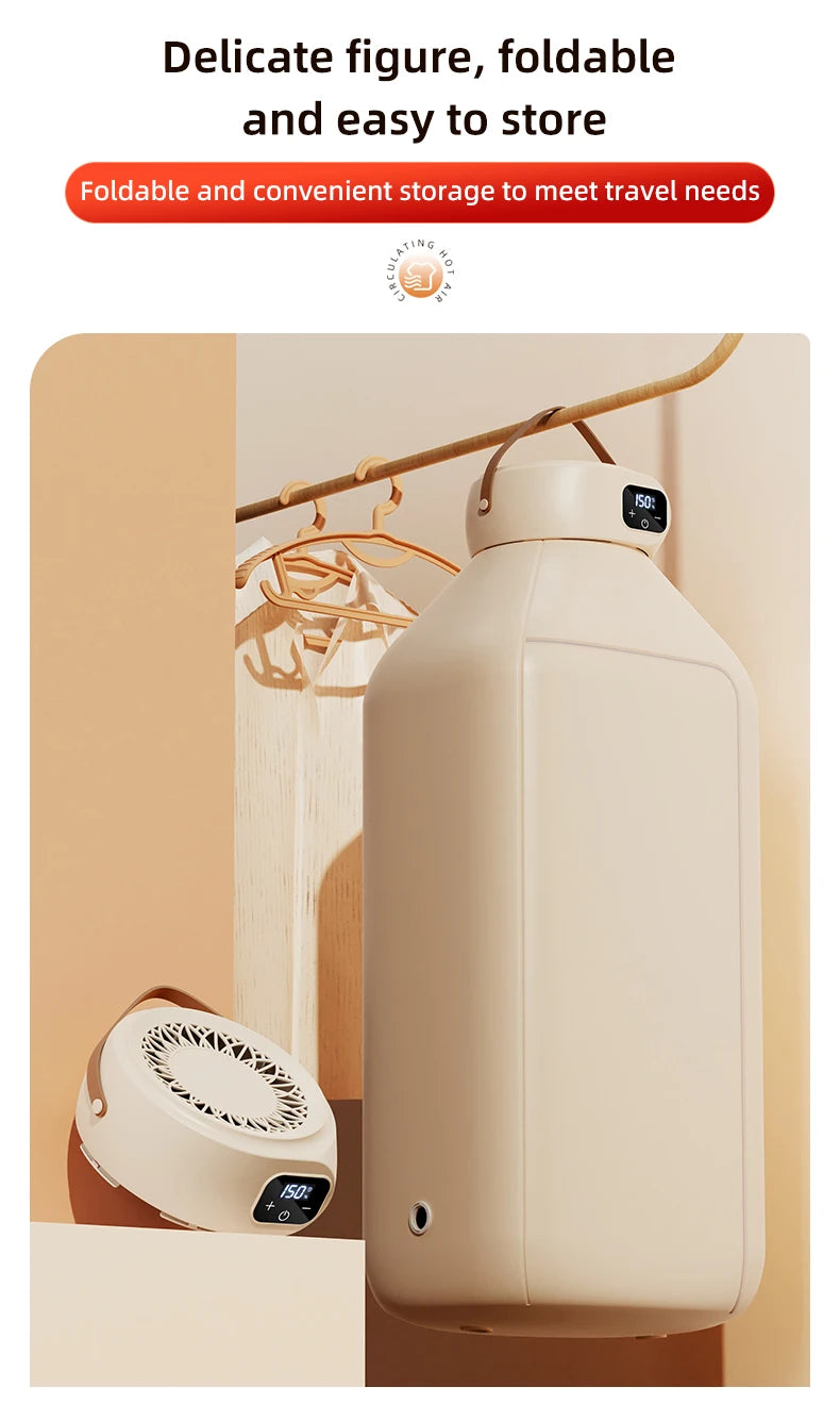 Portable Electric Clothes Dryer Multifunctional Dryer Machine Foldable Clothes Dryer with Timer Mini Clothes Dryer For Travel