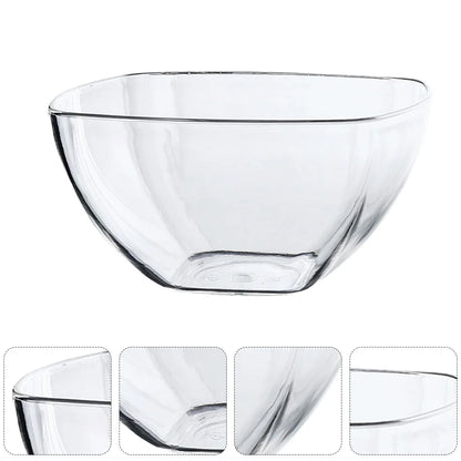 Glass Acrylic Serving Salad Bowls Salad Plastic Mixing Acrylic Serving Salad Bowlss Transparent Fruit Acrylic Large Vegetable