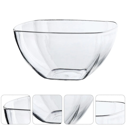 Glass Acrylic Serving Salad Bowls Salad Plastic Mixing Acrylic Serving Salad Bowlss Transparent Fruit Acrylic Large Vegetable