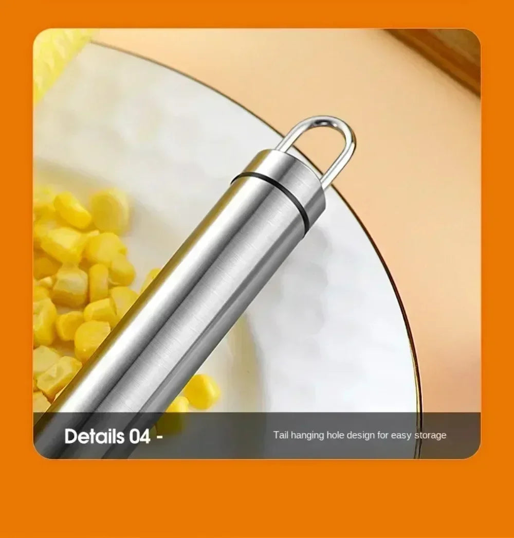 Stainless Steel Corn Planer with Ergonomic Handle – Effortlessly Peel & Separate Corn Husks for Fresh Fruit/Vegetable Prep