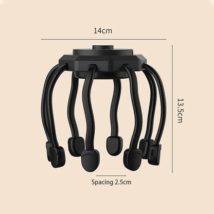 Electric Scalp Massager Cordless Portable Head Massager Headache Deep Relaxation Stress Relief Meridian Massage Claw Tools