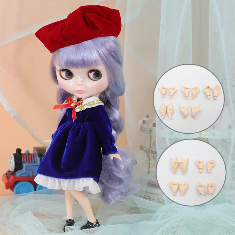 ICY DBS Blyth Doll Cute Combination Including Clothes Shoes Hand Set AB Cosplay Dressing 1/6 BJD Anime Girl OB24