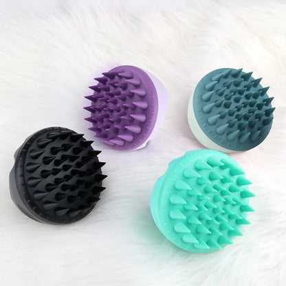 Scalp Massage Shampoo Brush for Hair Care Silicone Bath Brush Shampoo Shower Hair Comb Bath Ball Sponge Body Wash Bathroom Tool