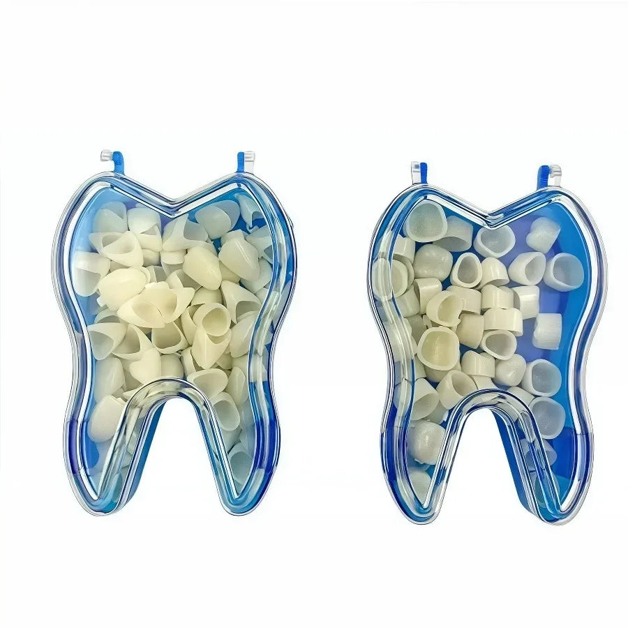 Tools 50 Pcs/Box Teeth Veneers Dentistry Tooth Whitening Dental Temporary Crown Kit Anterior Front Molar Posterior