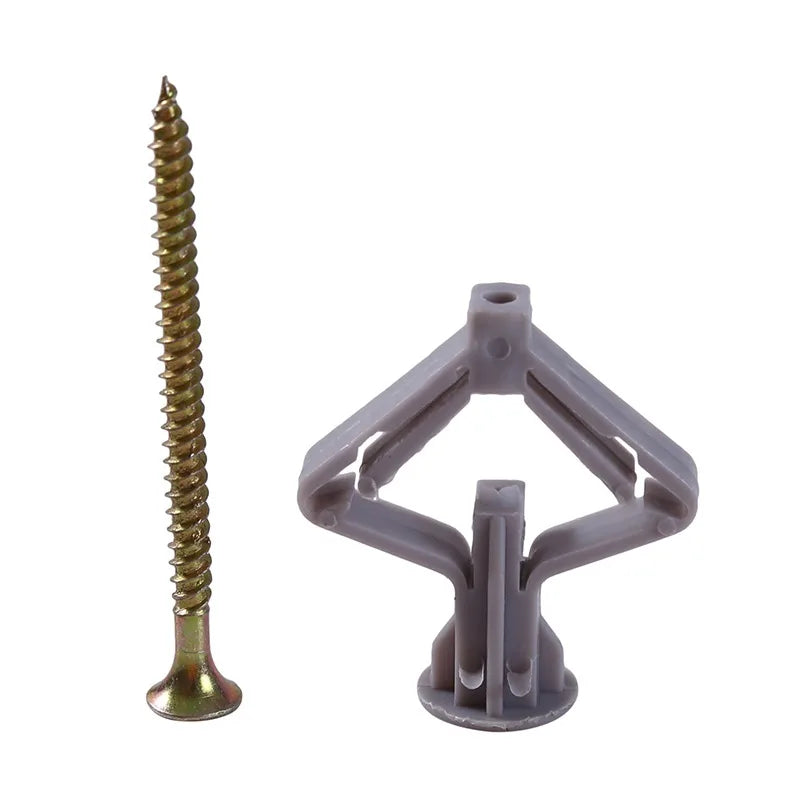 50/100Pcs Expansion Drywall Anchor Kit With Screws Self Drilling Wall Home Pierced Special For Nylon Plastic Gypsum Board 앙카