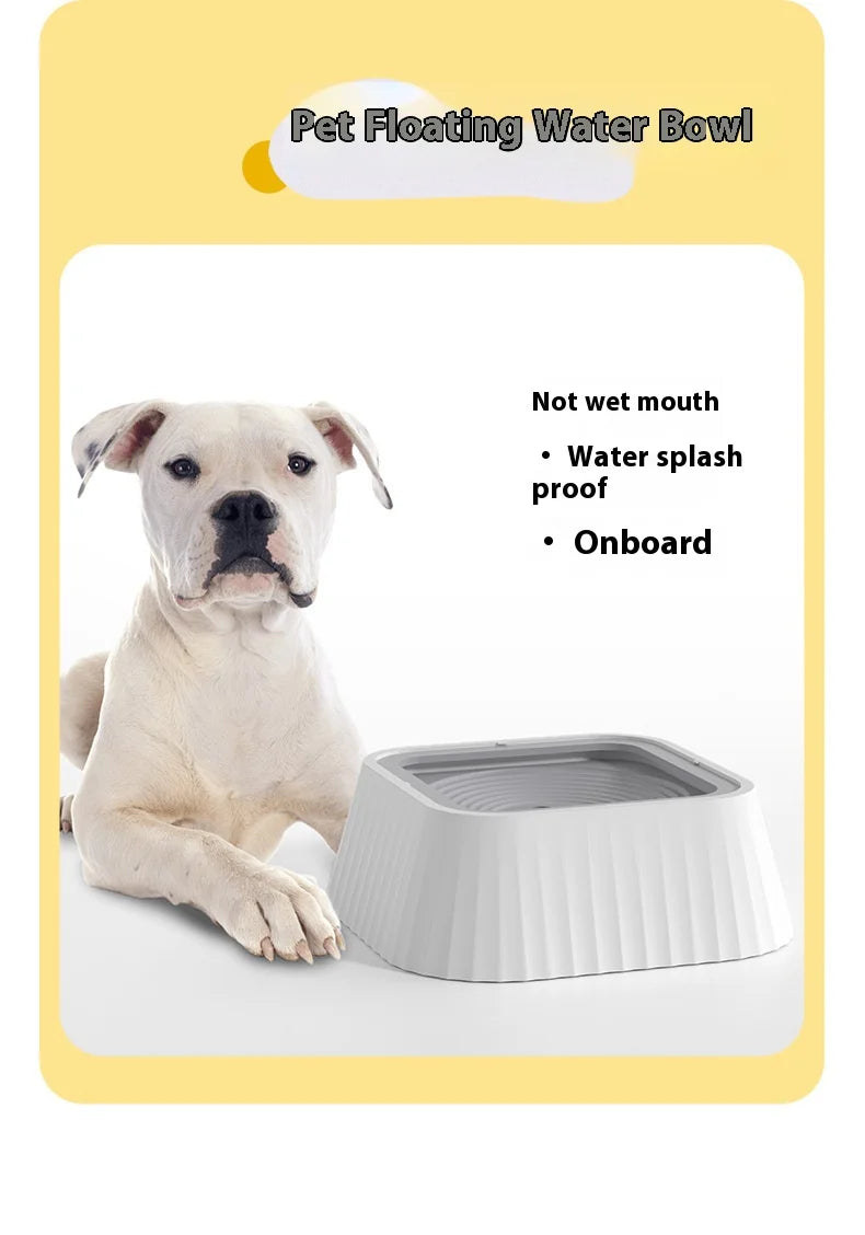Pet Water Fountain with Floating Plates No Spill Dog Water Bowl Clean Drinking Slow Feeder Anti-splash Pet for Dogs for Pet