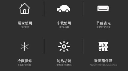 US/EU 220-240V 10L Car Home Refrigerator Mini Fridges 12/24V Freezer Cooler Heater Food Storage Box For Car Home Camping