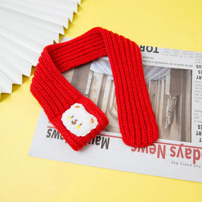 Puppy Accessories Pet Supplies Wool Puppy Scarves Pet Cat Scarves Keep Warm In Autumn Winter Pet Supplies Pet Scarves Product