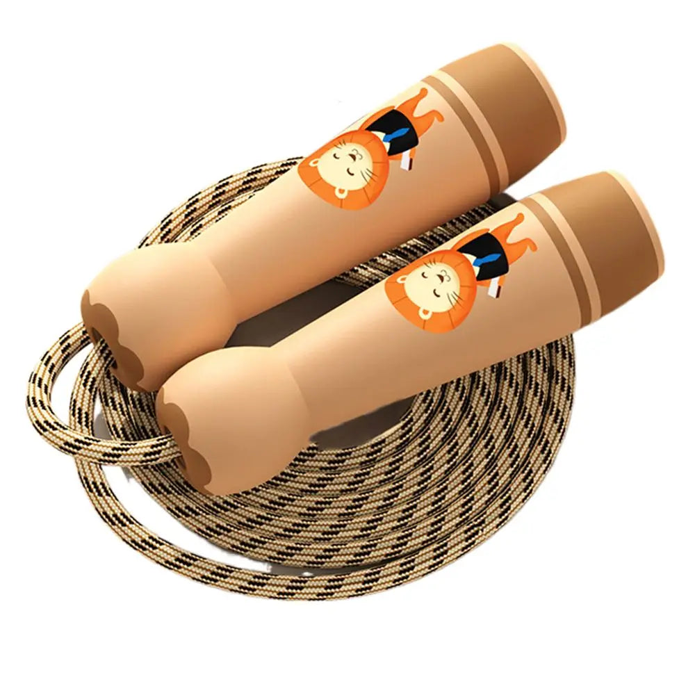 Women Men Adjustable Child Jumping Rope Fillet Design Cotton Rope Skipping Ropes Lovely Colourful Kids Jump Rope Sport Fitness