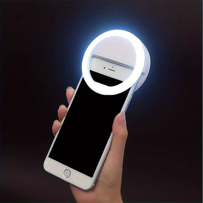 LED Selfie Ring Light Novelty Makeup Lightings Led Selfie Lamp Mobile Phones Photo Night Light Rechargeable Lamp Selfie Ring