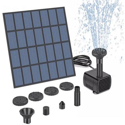Solar Panel Powered Water Feature Pump Solar Powered Fountain Water Pump Solar Fountain for Garden Pool Pond Aquarium Fountain