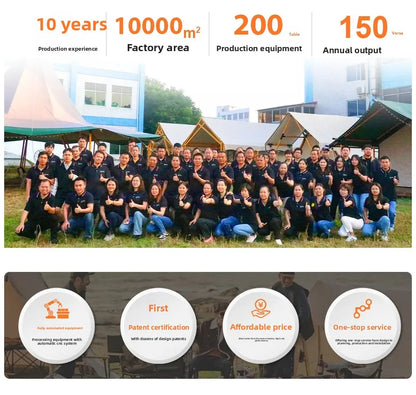 Outdoor Camping Tents, Hotel Camping Bases, Large Wooden House Accommodation, Suitable for Camping, Customizable Large Capacity