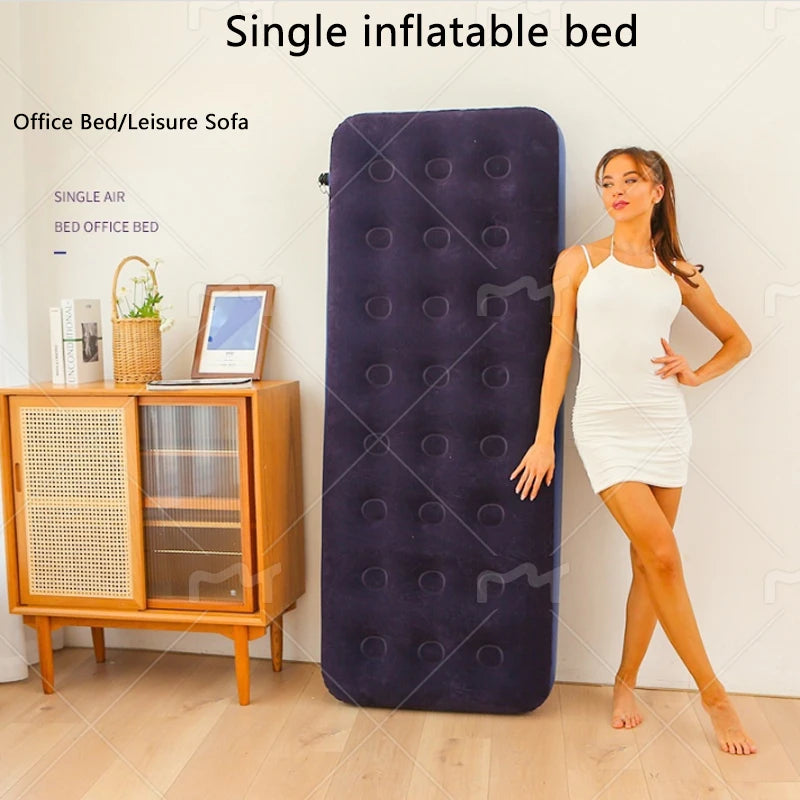 Automatic Air Bed Inflatable Home Inflatable Bed Single Air Mattress Bed Double Lazy Bed Outdoor Portable Air Mattress Bed