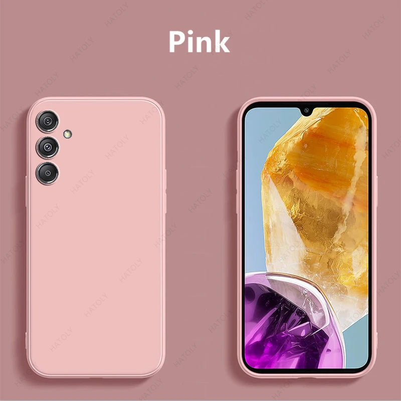 For Samsung Galaxy M15 Case for Samsung Galaxy M15 Cover Shell Soft Original Liquid Silicone Phone Case for Samsung Galaxy M15