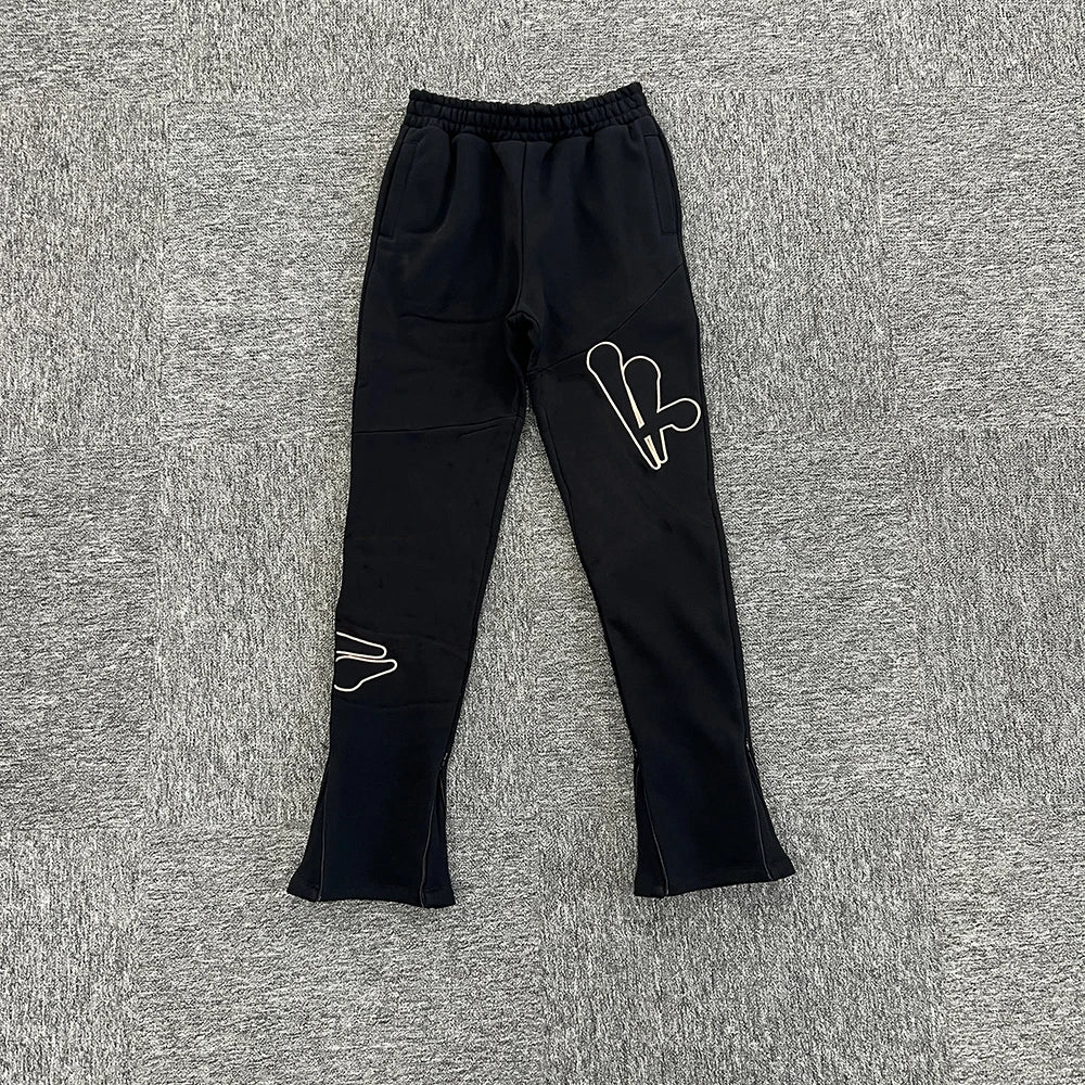 Jogging Streetwear Hoodies Trousers Set Centre Cee Tracksuit Men Clothing Y2k Cotton Sweatshirts Tops Pants Mens Clothes Black