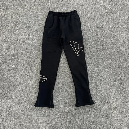 Jogging Streetwear Hoodies Trousers Set Centre Cee Tracksuit Men Clothing Y2k Cotton Sweatshirts Tops Pants Mens Clothes Black