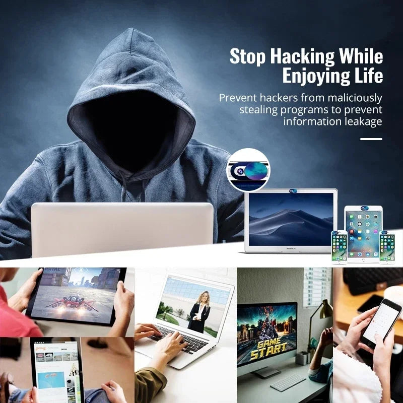 1/3/6PCS WebCam Cover Starry Sky Laptop Lens Stickers Mobile Phone Camera Antispy Slider Universal WebCam Cover Privacy Shutter