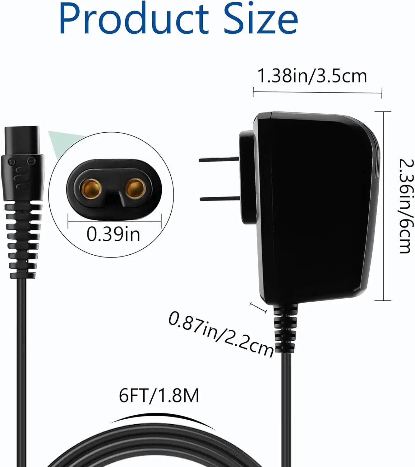 Charger for Bissell Pet Hair Eraser Vacuum Charger 6Ft Replacement Power Cord Compatible with Bissell 2390 2390A 23903 2284W