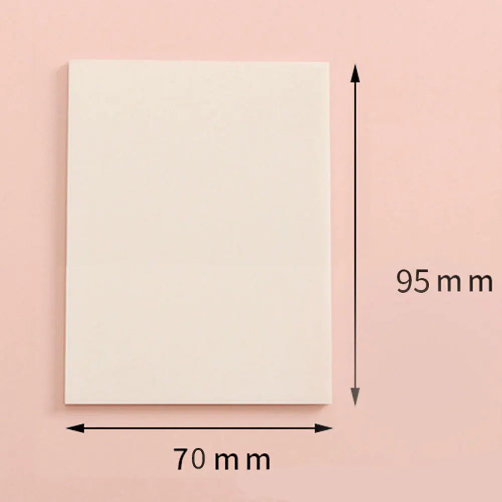 50 Sheets/pad Transparent Sticky Notes Pad Waterproof Self-Adhesive Clear Memo Message Reminder Home Office School Supplies