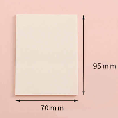 50 Sheets/pad Transparent Sticky Notes Pad Waterproof Self-Adhesive Clear Memo Message Reminder Home Office School Supplies