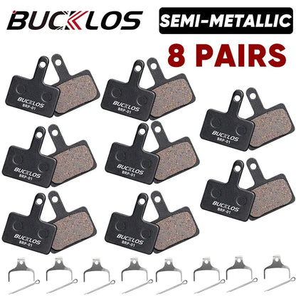 BUCKLOS MTB Bike Brake Pads Durable Hydraulic Disc Brake Pads fit B01S Semi-Metal MTB Road Cycling Wear Resistant Brake Pad Part
