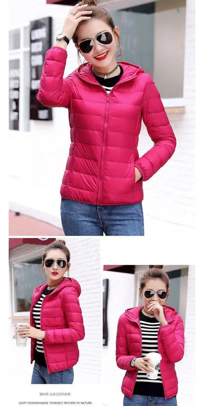 Duck Down Jacket Women Ultra Light Down Jacket All Season Feather Jacket Plus Women Overcoat Windbreaker Coats Down Coats