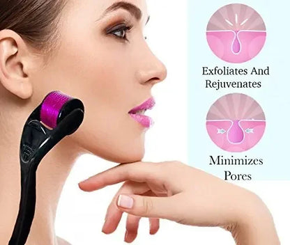 Micro Needle 540 Derma Roller Face Roller Titanium Hair Regrowth Beard Growth Microniddle Roller for Face Massager Skin Care