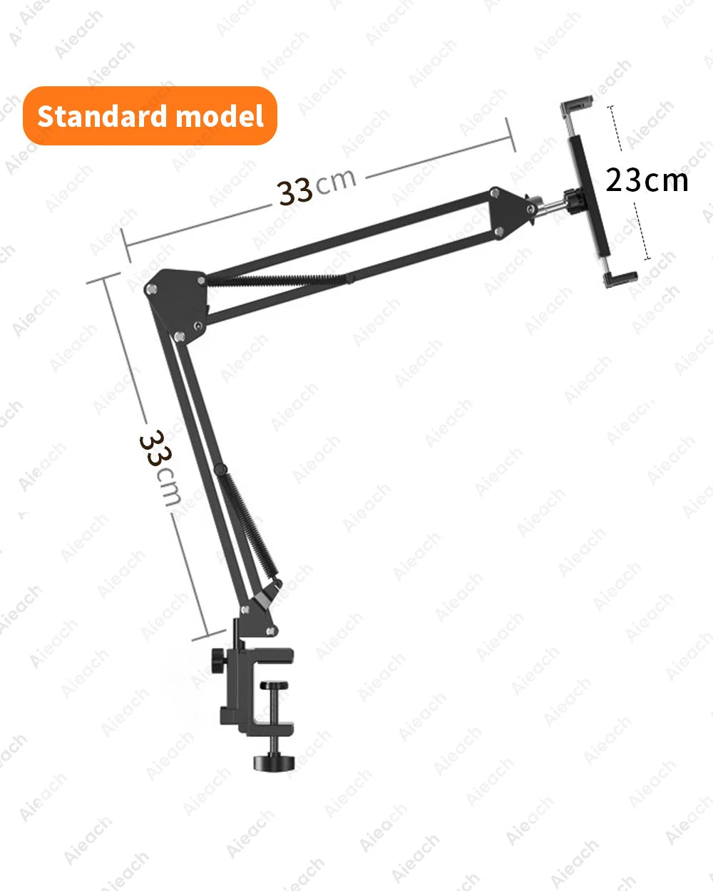 Tablet Holder for Bed with 90cm Metal Arm iPad Stand Tablet Bracket 360° Rotating Bed Phone Mount for 4.5~12.9 inch Phone Tablet
