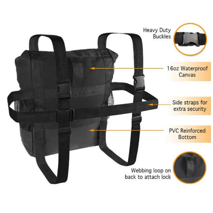 Car Spare Tire Garbage Bag Tool Storage Bag Spare Tire Hanging Bag Desert Off-road Spare Tire Storage Bag for Trucks and SUVs