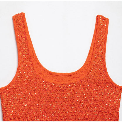 Elegant Unique Button Women's Cardigan Casual O-neck Knitted Single Breasted Sleeveless Blouse Female Summer Lady Office Wears